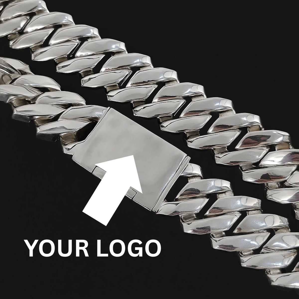 20MM CUBAN (FREE LASER LOGO) - ICED OUT